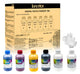 Lancelot DTF INK Combo Pack 250ML (2 White,1 Black,1 Cyan,1 Magenta,1 Yellow)