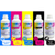 Lancelot DTF INK Combo Pack 500ML (2 White,1 Black,1 Cyan,1 Magenta,1 Yellow)