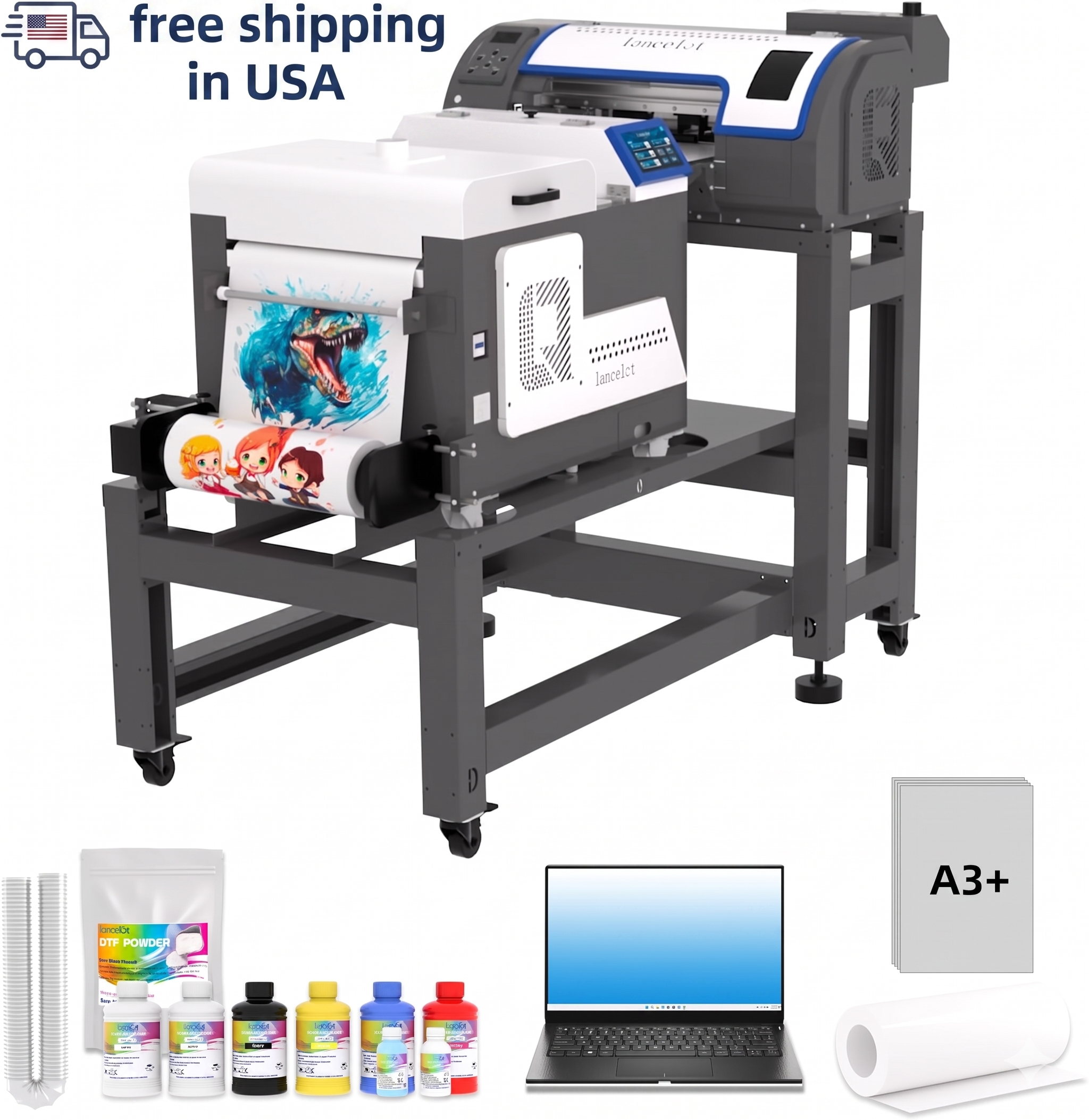 Lancelot M1630pro  DTF Printer + DTF Powder Shaker +All in-one Bracket