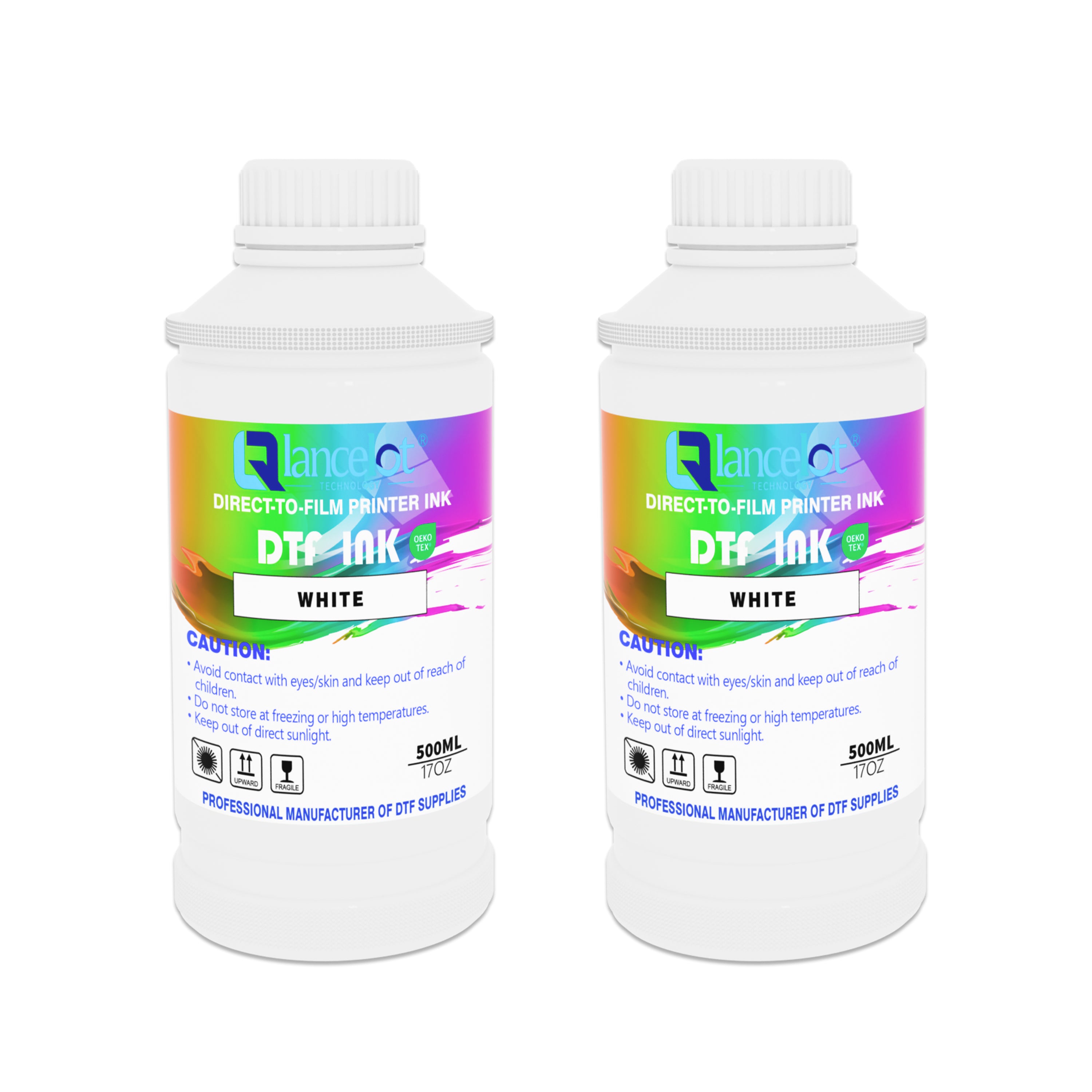Lancelot Premium DTF White Ink 2-Pack (500ml x 2 Bottles)